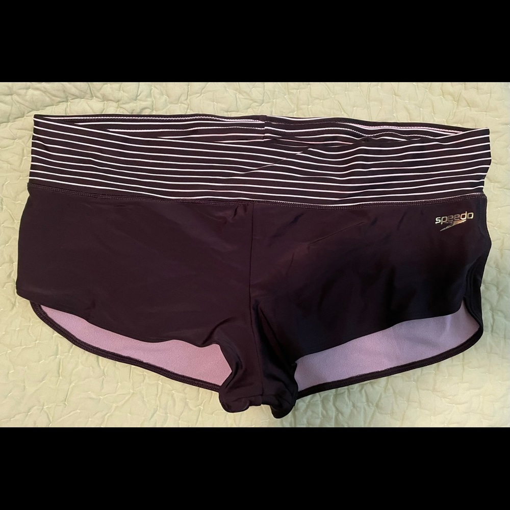 Women’s Speedo boy-short swim bottoms